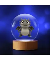 Kryształowa Kulka 3D Smok Smoczek