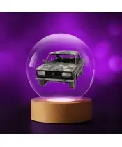 Kryształowa Kulka 3D Samochód PRL Fiat 125