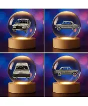 Kryształowa Kulka 3D Samochód PRL Fiat 125
