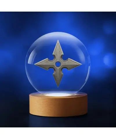 Kryształowa Kulka 3D Shuriken Ninja