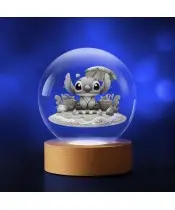 Kryształowa Kulka 3D Lilo i Stich Plaża