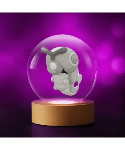 Kryształowa Kulka 3D Pokemon Caterpie
