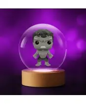 Kryształowa Kulka 3D Hulk POP Avengers Marvel