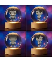 Kryształowa Kulka 3D Hulk POP Avengers Marvel