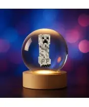 Kryształowa Kulka 3D Minecraft Creeper