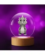 Kryształowa Kulka 3D Smok