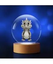 Kryształowa Kulka 3D Smok