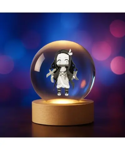 Kryształowa Kulka 3D Nezuko Kamado Demon Slayer