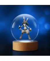 Kryształowa Kulka 3D Pokemon Lucario