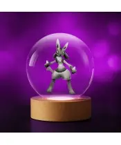 Kryształowa Kulka 3D Pokemon Lucario