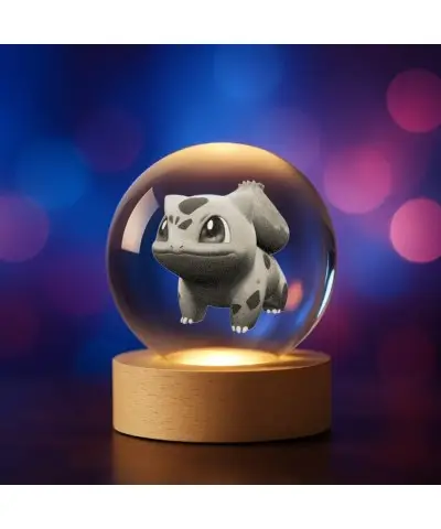 Kryształowa Kulka 3D Pokemon Bulbasaur