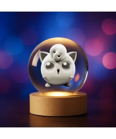 Kryształowa Kulka 3D Pokemon Jigglypuff