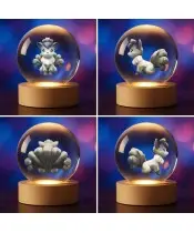 Kryształowa Kulka 3D Pokemon Vulpix