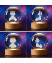 Kryształowa Kulka 3D Pluszowy Lew Miś Maskotka