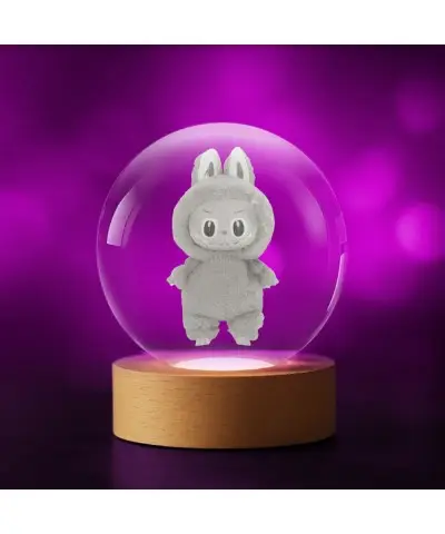 Kryształowa Kulka 3D Labubu