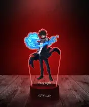 Lampka LED 3D Plexido z Nadrukiem UV My Hero Academia Dabi Toya Todoroki