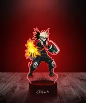 Lampka LED 3D Plexido z Nadrukiem UV My Hero Academia Katsuki Bakugo