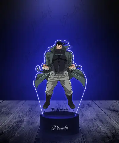 Lampka LED 3D Plexido z Nadrukiem UV My Hero Academia Knuckleduster
