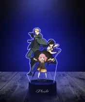 Lampka LED 3D Plexido z Nadrukiem UV Spy x Family Anya Forger
