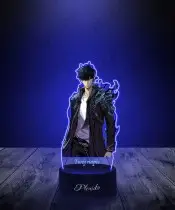 Lampka LED 3D Plexido z Nadrukiem UV Solo Leveling Sung Suhoa
