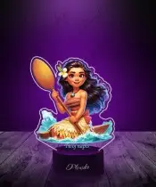 Lampka LED 3D Plexido z Nadrukiem UV Vaiana i Skarb Oceanu
