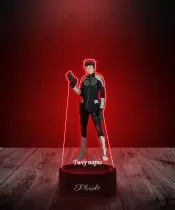 Lampka LED 3D Plexido z Nadrukiem UV Kaiju No. 8 Kafka Hibino