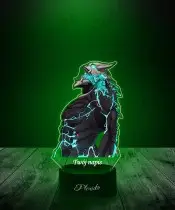 Lampka LED 3D Plexido z Nadrukiem UV Kaiju No. 8 Kajiu