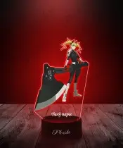 Lampka LED 3D Plexido z Nadrukiem UV Kaiju No. 8 Kikoru Shinomiya
