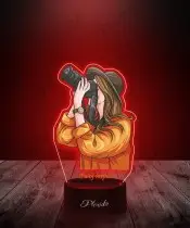 Lampka LED 3D Plexido z Nadrukiem UV Fotograf Aparat