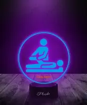 Lampka LED 3D Plexido z Nadrukiem UV Fizjoterapeuta Rehabilitacja
