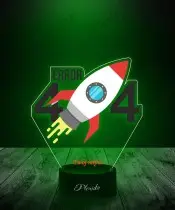 Lampka LED 3D Plexido z Nadrukiem UV ERROR 404 Informatyk Programista Nerd