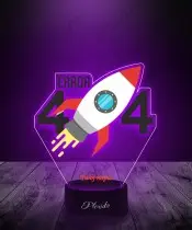 Lampka LED 3D Plexido z Nadrukiem UV ERROR 404 Informatyk Programista Nerd