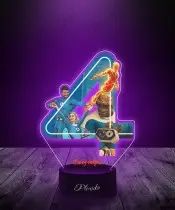 Lampka LED 3D Plexido z Nadrukiem UV Fantastyczna Czwórka