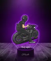 Lampka LED 3D Plexido z Nadrukiem UV Motor Harley Davidson Motocyklista