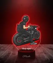 Lampka LED 3D Plexido z Nadrukiem UV Motor Harley Davidson Motocyklista
