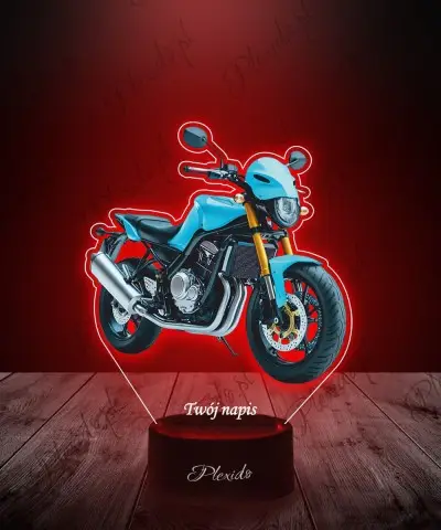 Lampka LED 3D Plexido z Nadrukiem UV Motor Motocykl