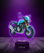 Lampka LED 3D Plexido z Nadrukiem UV Motor Motocykl
