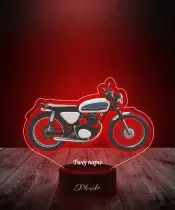 Lampka LED 3D Plexido z Nadrukiem UV Motor Honda CB100 Motocykl