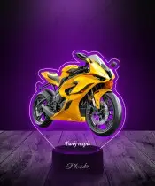 Lampka LED 3D Plexido z Nadrukiem UV Motor Sportowy Motocykl Ścigacz