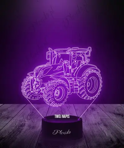 Lampka LED 3D Plexido Traktor New Holland T7 SWB