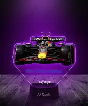 Lampka LED 3D Plexido z Nadrukiem UV Formuła 1 Max Verstappen Bolid