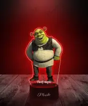 Lampka LED 3D Plexido z Nadrukiem UV Shrek
