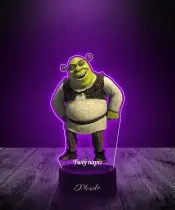 Lampka LED 3D Plexido z Nadrukiem UV Shrek