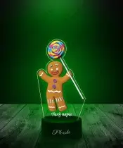 Lampka LED 3D Plexido z Nadrukiem UV Shrek Ciastek Piernikowy Ludzik