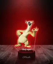 Lampka LED 3D Plexido z Nadrukiem UV Epoka Lodowcowa Sid