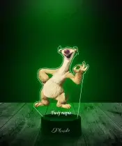 Lampka LED 3D Plexido z Nadrukiem UV Epoka Lodowcowa Sid