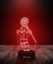 Lampka LED 3D Plexido Shrek Ciastek Piernikowy Ludzik