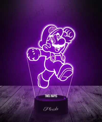 Lampka LED 3D Plexido Mario Bros