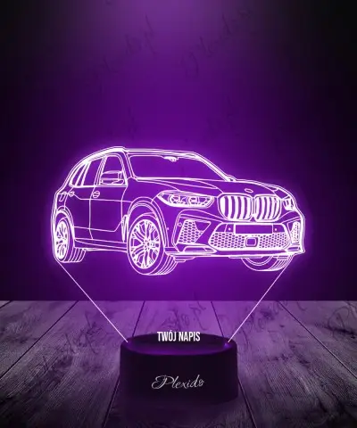 Lampka LED 3D Plexido Samochód Bmw X5