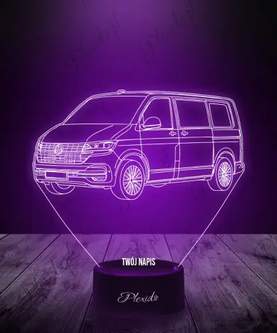 Lampka LED 3D Plexido Samochód Volkswagen Transporter